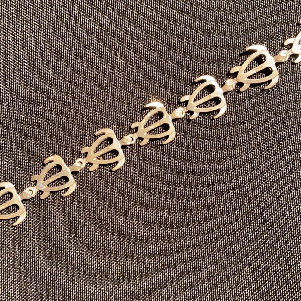 🌊925 Sterling Silver Honu/Sea Turtle Bracelet